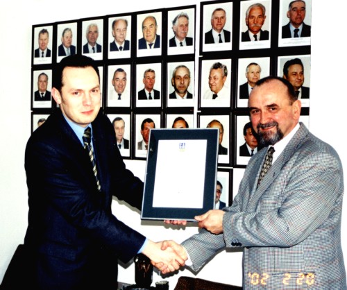 Uroczyste wręczenie Certyfikatu ISO 9001